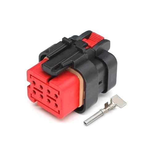 KIUYTRW 2/3/4/6/8/12-Pin Automotive Waterproof Sealed Connector Male Female Plug 776428-1 776427-1 776430-1 776488-1 776434-1(Clear)