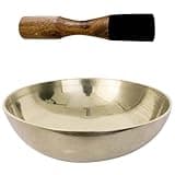 SHINYPASING Tibetan Singing Bowl Copper and Wood Sound Bowl for Meditation and Practice with Mallet, for Bedroom or Specially Designed Room, for Buddhism Lovers