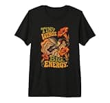 Hummingbird Tiny Wings Big Energy Groovy Bird Lover Garden Premium Tri-Blend T-Shirt
