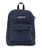 JanSport SuperBreak One Backpack Navy - Durable, Lightweight Bag with 1 Main Compartment, Front Utility Pocket with Built-in Organizer - Premium Backpack