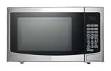 1.2 Cu. Ft. Microwave Oven With Inverter Tech, Timer, LED Display, 1000W, 10 Power Levels, Removable Turntable & Child Lock