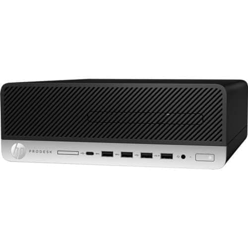 HP ProDesk 600 G5 SFF Desktop | Core i7-9700 - 256GB SSD Hard Drive - 4GB RAM | 8 cores @ 4.7 GHz Win 11 Pro Black (Renewed)