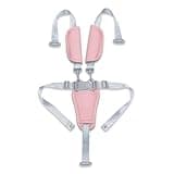 Nylon 5 Point Harness with PU Cushioned Shoulder Straps Adjustable Length for Highchairs Strollers Adjustable Dinning Chair Security Belt