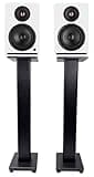 Rockville APM6W v2 Bundle: 6.5 in 400W Peak / 100W RMS Active Powered Studio Monitor Speakers, Pair RHTSB 36 in Bookshelf Speaker Stands, USB, Bluetooth 5.3, 2-Items