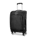 American Tourister 4 KIX 3.0 Carry-On Softside Expandable Luggage with 4 Spinner Wheels, Black