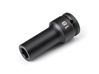 TEKTON 3/4 Inch Drive x 18 mm Deep 6-Point Impact Socket | SID33118