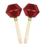 petsola 2 Pieces Children's Percussion Shaker Musical Instrument Soft Rustling Sound, Red