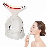 7 in 1 Face Massager Tool, Red Light Therapy for Face and Neck,Portable Face Lift Device, Neck Massager for Double Chin Reducer
