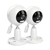 GUOANVISION 3MP Cameras for Home Security, Outdoor Indoor Camera for Baby Monitor/Dog/Elder, Motion Detection, Color Night Vision, 5G/2.4G WiFi, 2-Way Audio, Plug-in, SD/Cloud Storage, 2 Pack