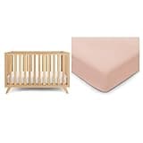 Comfy Cubs Baby Crib and Muslin Cotton Fitted Crib Sheet Bundled