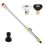 High Pressure Washer - Pressure Washer, Adjustable Cleaning Tool, Power Cleaning Lance, Quick Connector Spray Attachment, Water, Three Nozzle Washing Accessory, Extended Reach