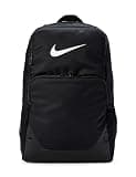 Nike Brasilia Backpack (X-Large), Black/Black/White, MISC