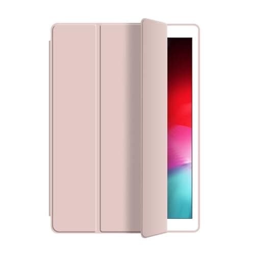 PREDCFVY Smart Tablet Cover Case for Samsung Galaxy Tab A9 8.7 Inch 2023 Model (SM-X110/SM-X115), Trifold Slim Shockproof Honeycomb TPU with Sturdy Stand (Rose Gold)