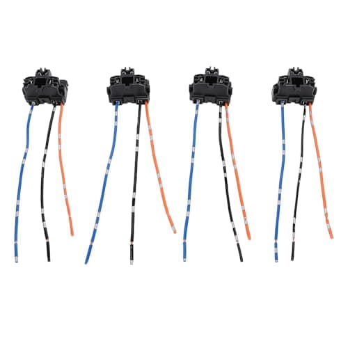 4Pcs H4 9003 HB2 Headlight Wiring Harness DC 12V to 24V Headlamp Socket Plug Wire for Halogen Bulbs - Easy Installation, High Strength Material