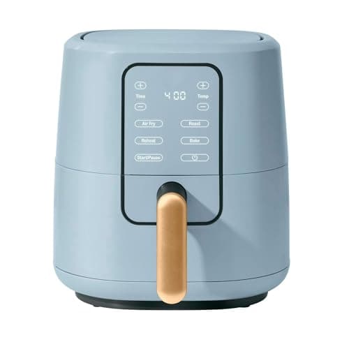 Small Air Fryer 3 Qt with TurboCrisp Technology – Compact Mini Air Fryer for Fast, Crispy Cooking, Easy Clean, Perfect for Small Kitchens & Apartments (Cornflower Blue)