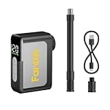 Fanttik X10 Ace Mini Bike Pump with Gauge, 120PSI Electric Tiny Bike Pump with Presta and Schrader Valve, Auto Stop, Fast Inflation for Road Bike(4.23oz