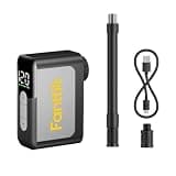 Fanttik X10 Ace Mini Bike Pump with Gauge, 120PSI Electric Tiny Bike Pump with Presta and Schrader Valve, Auto Stop, Fast Inflation for Road Bike(4.23oz