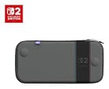 Turtle Beach PlayTrek Slim Case Officially Licensed for Nintendo Switch 2, Hard Shell Carrying Case, Game Card Case, Cover, Storage, Protection - Charcoal Black