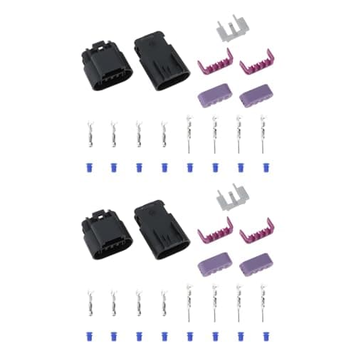 eMagTech 2X 4-Pin GT 150 Plug Connector Set 15326820 15326815 18–16 AWG for Automotive Motorcycle