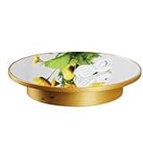 Xgdsnly Electric Rotating Display Stand Slow Rotation Rotating Display Turntable Use Mirror Turntable for Product Photography, Video Filming, Mirror Gold, 2668-25cm
