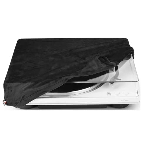 Soft Foldable Dust Cover for AT-LP70XBT Turntable Dust-proof Anti-scratch Wear-resistant Washable Durable Protective Sleeve with Elastic Bottom Band Closure