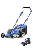 Wild Badger Power 40V 16″ Cordless Lawn Mower Brushless, 5,445 sq ft/0.125 ac,2×4.0Ah Battery & Fast Charger, 5-Position Height,for Small Residential Lawns
