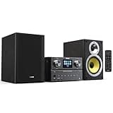 Philips Bluetooth & WiFi Stereo System for Home with CD Player, Spotify, Internet Radio, FM Radio, MP3 Playback, Crisp Highs and Rich Bass 100W, Remote Control Included
