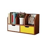 WANGHAI2024M Bookcases Office Dormitory Small Bookshelf Density Board Organizer Rack with Double Drawers