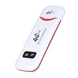 Aumotop Mobile WiFi Hotspot 4G LTE USB Modem 150Mbps DL 50Mbps UL Flexible Power Supply Fast 4G LTE Speed for Remote Workers Red (EU Version)