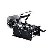 Manual Bottle Labeling Machine with Handle Label Applicator Machine 15-30pcs/min Self-Adhesive Bottles Labeler Sticker Label Applicate Machines for PET Plastic Glass Metal Bottles