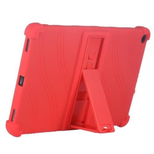 SOENS Soft Silicon Shockproof Tablet Case Suitable for Microsoft Surface Pro 7 6 5 4 12.3 Inch Kids Safe Protective Stand Cover (Color : Red, Size : for Surface Pro 7)