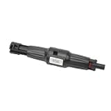 Aolidsive Solar Panel Connector 1500V 30A PV Connector with PPO Shell Copper Conductor IP67 for 2.5 4 6mm Cable, Male Female Inline Holder for Solar Panel Wiring Outdoor Use