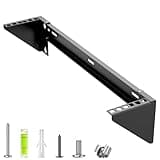 STANDOPIA 2U Vertical Wall Mount Rack - 19" Steel Wall & Under-Desk Bracket for Server, Network Switch, or Patch Panel, Supports up to 121lbs, for Cabinet or Server Room, JHSVR-2U