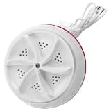 OKUMEYR Compact Portable Mini Washing Machine with Cordless Easy Start, Plastic Rechargeable Washer for Clothes, for Small Spaces and Apartments, White