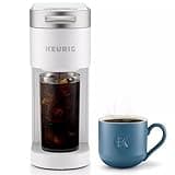 Keurig K-Iced Plus Single-Serve Coffee Maker, Brews Iced Coffee, Fits Travel Mug, Removable Water Reservoir, White (Renewed)