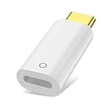 Jadebones USB-C to Pencil 1st Gen Adapter Only for Apple iPad 10th/11th A16 2025 Generation, USB C to Pencil Charging Adapter Connector, Support Charging & Connection (White)