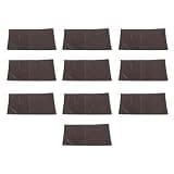 LEEZAD 10PCS Sand Bag, 9.8 X 19.7in Reusable Water Proof 420D Polyester Sandbags, Flood Water Barrier with Drawstring for Door, Garage, Basement (Coffee)