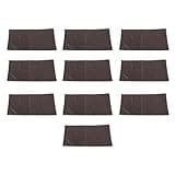 LEEZAD 10PCS Sand Bag, 9.8 X 19.7in Reusable Water Proof 420D Polyester Sandbags, Flood Water Barrier with Drawstring for Door, Garage, Basement (Coffee)