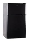 Commercial Cool CCRD32B Compact Double Door Refrigerator with Freezer, 3.2 Cu. Ft. Mini Fridge, Black