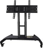 LBAawxe Mobile TV Mount Stand - Heavy Duty TV Cart Stand, for 32-70 Inch Flat Curved Screen TV, Height Adjustable