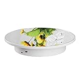 Gralara Electric Rotating Display Stand USB Powered Rotating Display Turntable Body Photo Gear for Video Filming, Mirror White, 2668-20cm