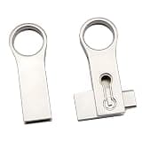 CarryBright Bulk Custom Mini USB Flash Drives with Type C, Personalized Logo and Text, Custom Packaging for Corporate Events, Business Gifts and Wedding Gifts(50,4GB)