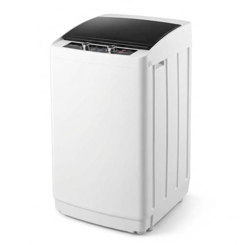 17.8LBS Full Automatic Washing Machine and 1.5CuFt Portable Clothes Dryer Set, Compact Laundry Washer and Dryer Combo Set with Stainless Steel Inner Tub, for Apartment, Dorms, Home