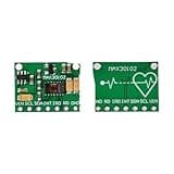 Applicable to MAX30102 MAX30100 Heart Rate Sensor Module Puls Detection Blood Oxygen Concentration Test for Ultra-Low Power(Green MAX30102)