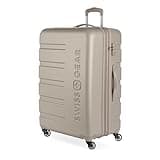 SwissGear 7366 Signature Hardside Expandable Luggage with Spinner Wheels, TSA Lock, Sand, Checked-Large 27-Inch