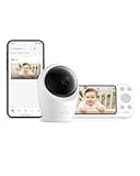eufy Security E20 Baby Monitor with 2K HD Camera, 5'' 720p Display, Hybrid Wi-Fi & No Wi-Fi Connection, Pan-Tilt, 4X Zoom, Portable Camera with Built-in Battery, 24/7 Recording in App, ANR