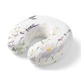 ZRNLTDGHK Neck Pillow Country Lavender Wild Flower Travel Pillow Memory Foam U Shaped Pillows, Farmhouse Green Herb Travel Neck Pillows for Airplane Car Office Home Sleeping Rest