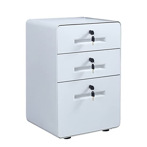 File Cabinet Metal Filing Cabinet for A4 or Letter Size Under Desk Storage Cabinet, 3/4 Drawer,W17.3in×H25.5in×D15.3in Filing Cabinet (Color : 4-Drawer) (3 Drawer)
