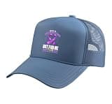 Purple Ribbon Lupus Awareness Month Trucker Hat with Adjustable Mesh Back, Light Blue