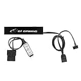 BAXYADEX Graphics Card RGB Light, ARGB Lighting Effects for GPU, 3 - Pin 5V Sync with Motherboard, Includes Manual Controller and Adhesive Mounting for Custom PC Builds